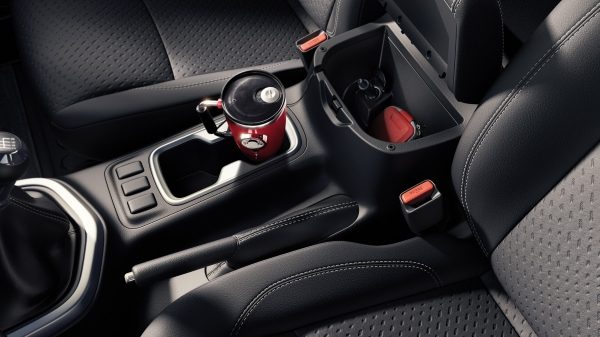 Nissan Navara detail shot of the cup holders