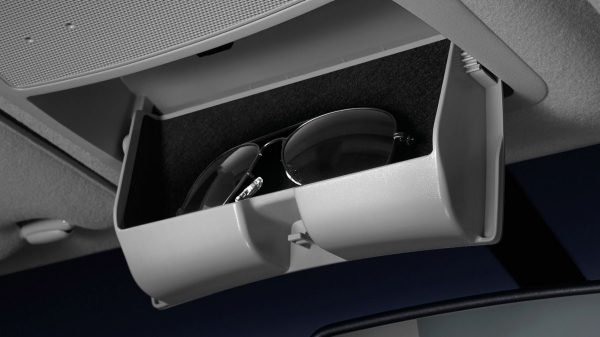 Nissan Navara detail shot of the sunglass holder