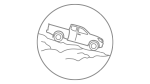 Nissan Navara hill descent control illustration