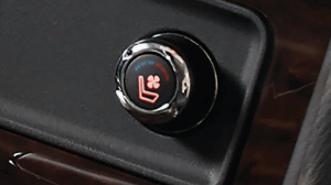 Nissan Patrol headlights close up