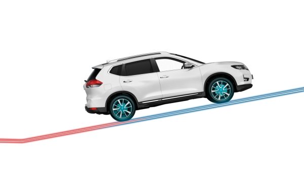 X-Trail Hill Start Assist illustration